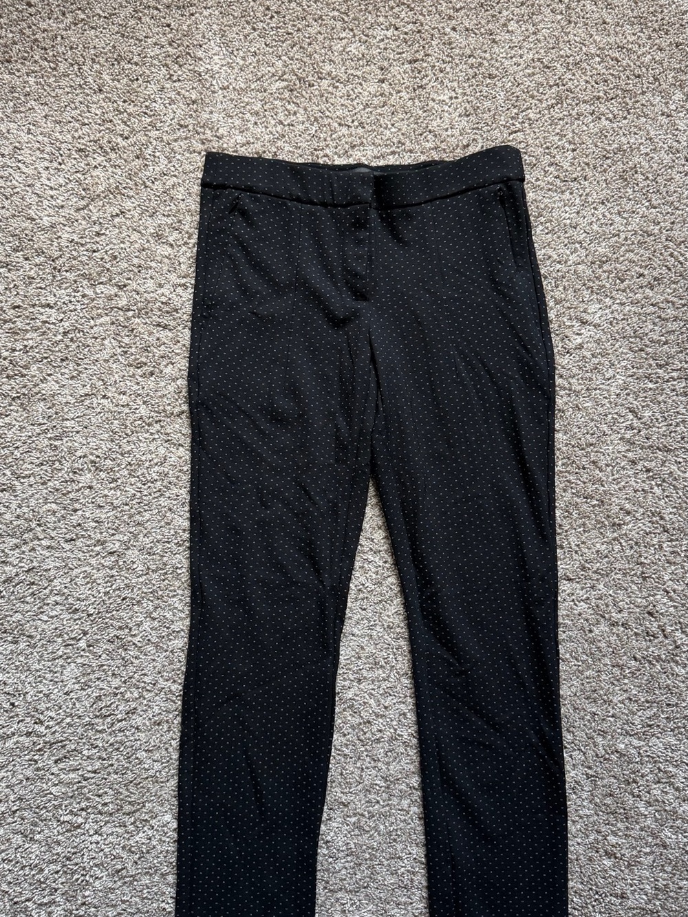 Black Polka Dot Dress Pants